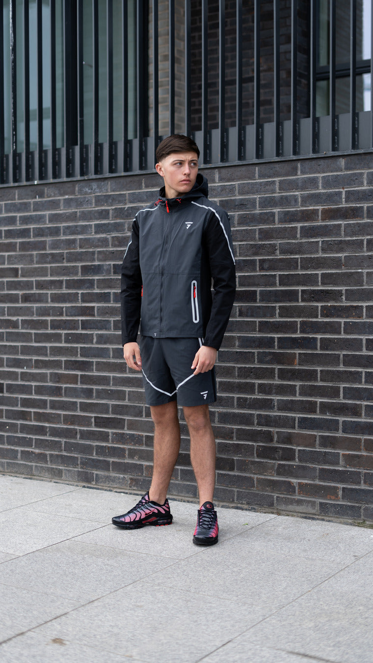 Reflect Jacket - Charcoal/Black/Red