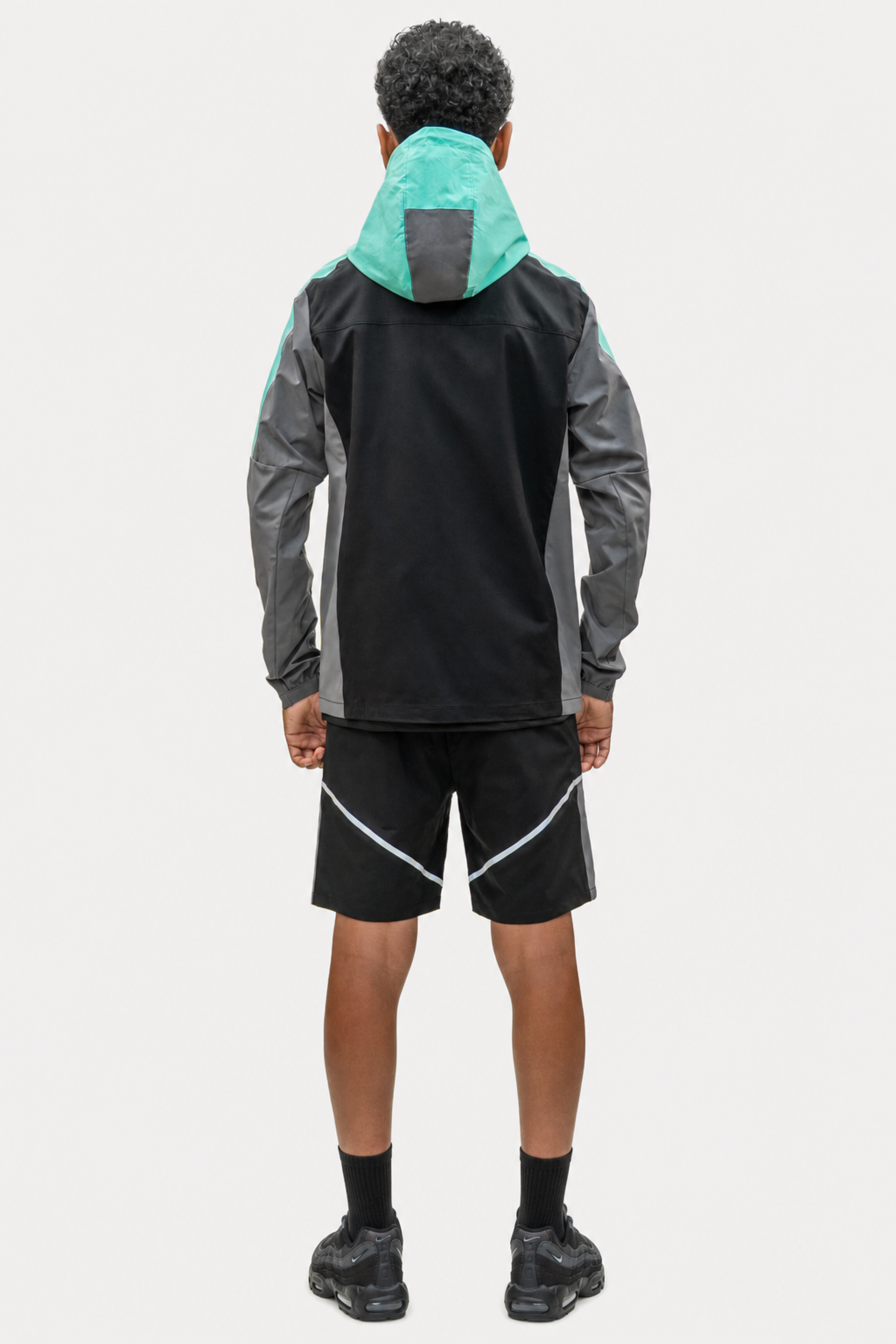 Junior Reflect Shorts - Black / Fresh Mint