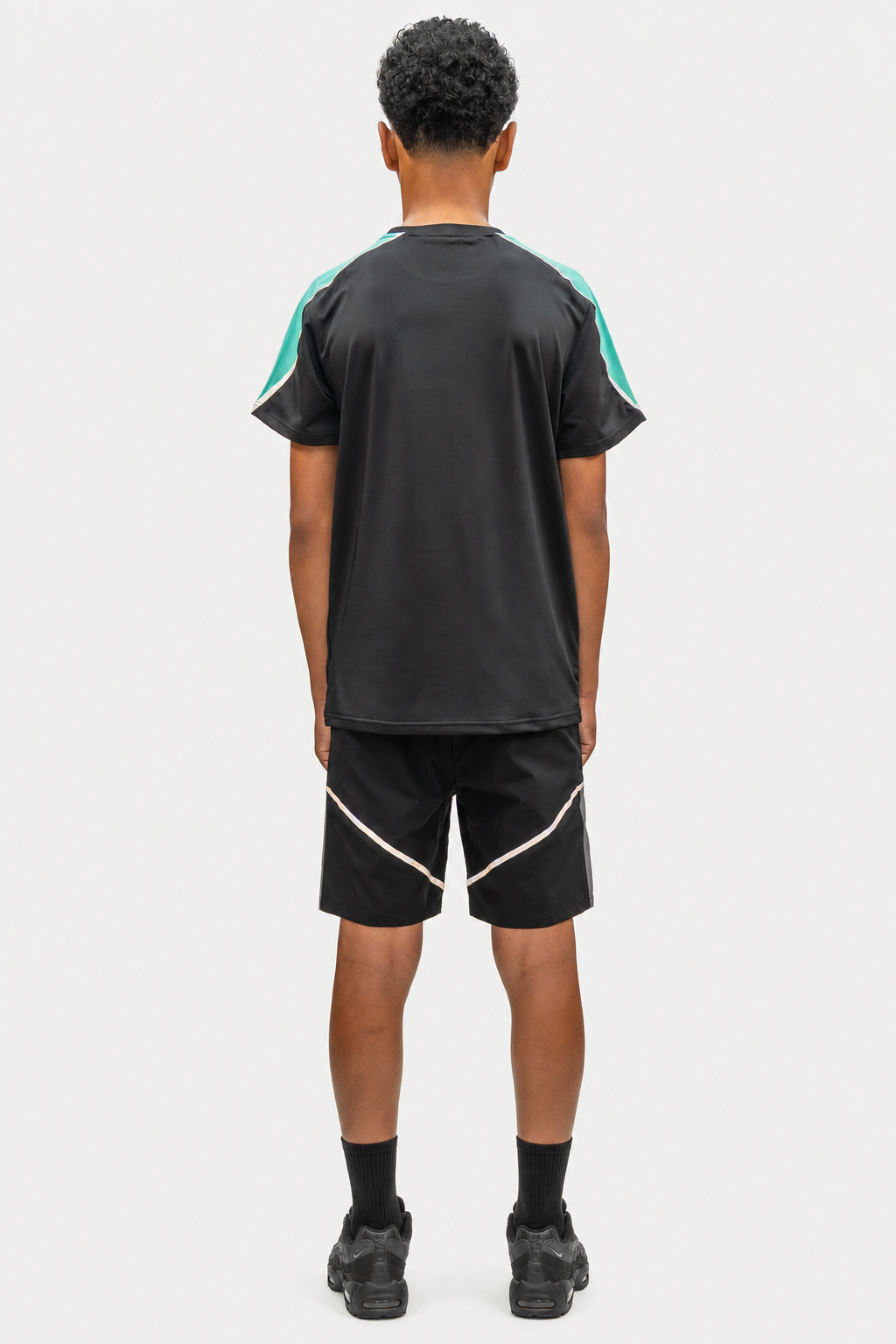 Junior Reflect Tee - Black / Fresh Mint