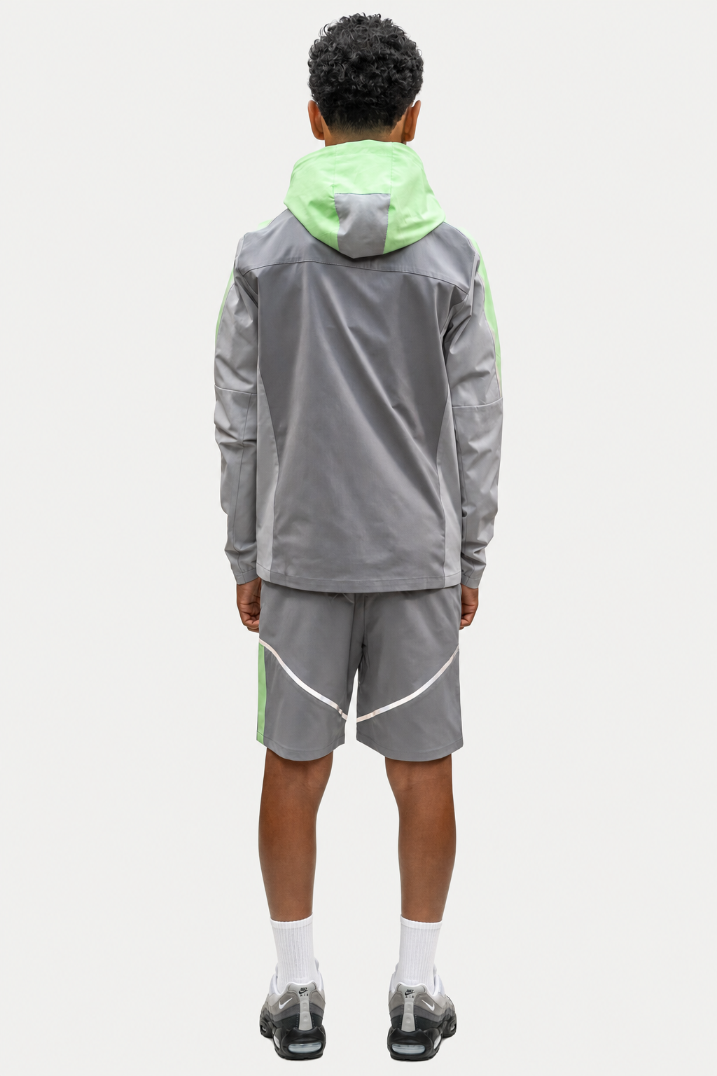 Junior Reflect Jacket - Smoke Grey / Neon Lime