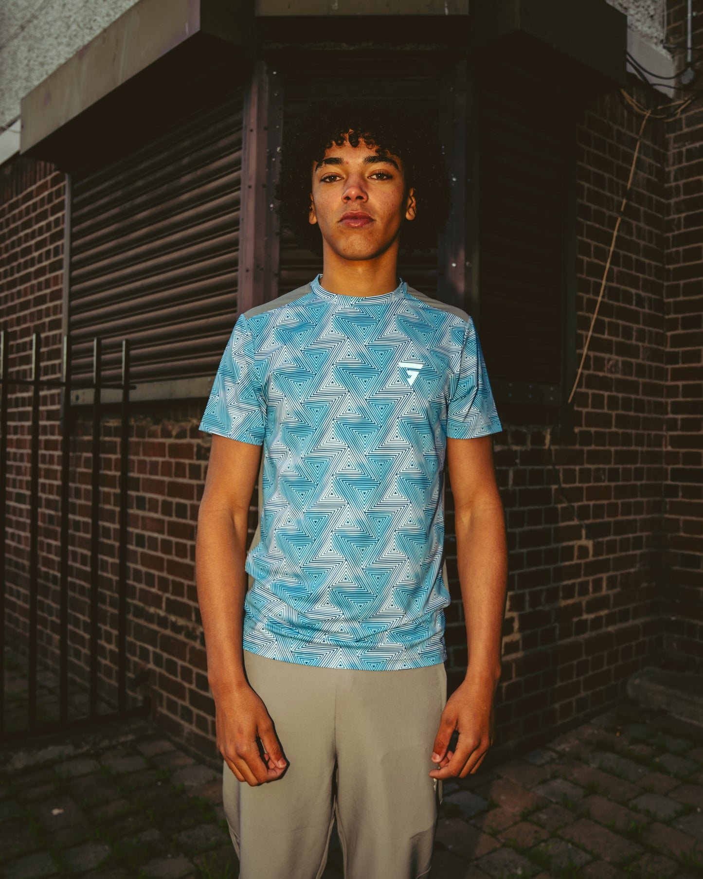 Prism Tee - Platinum Grey/Blue