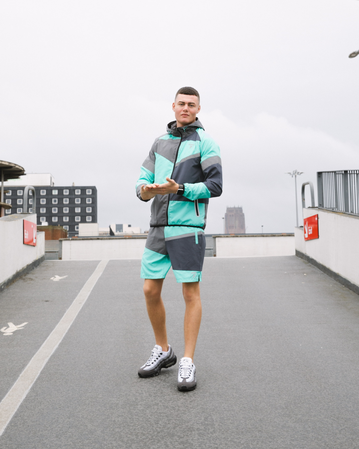 Panel Shorts - Onyx/Mint