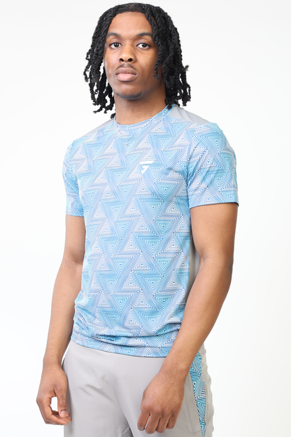 Prism Tee - Platinum Grey/Blue