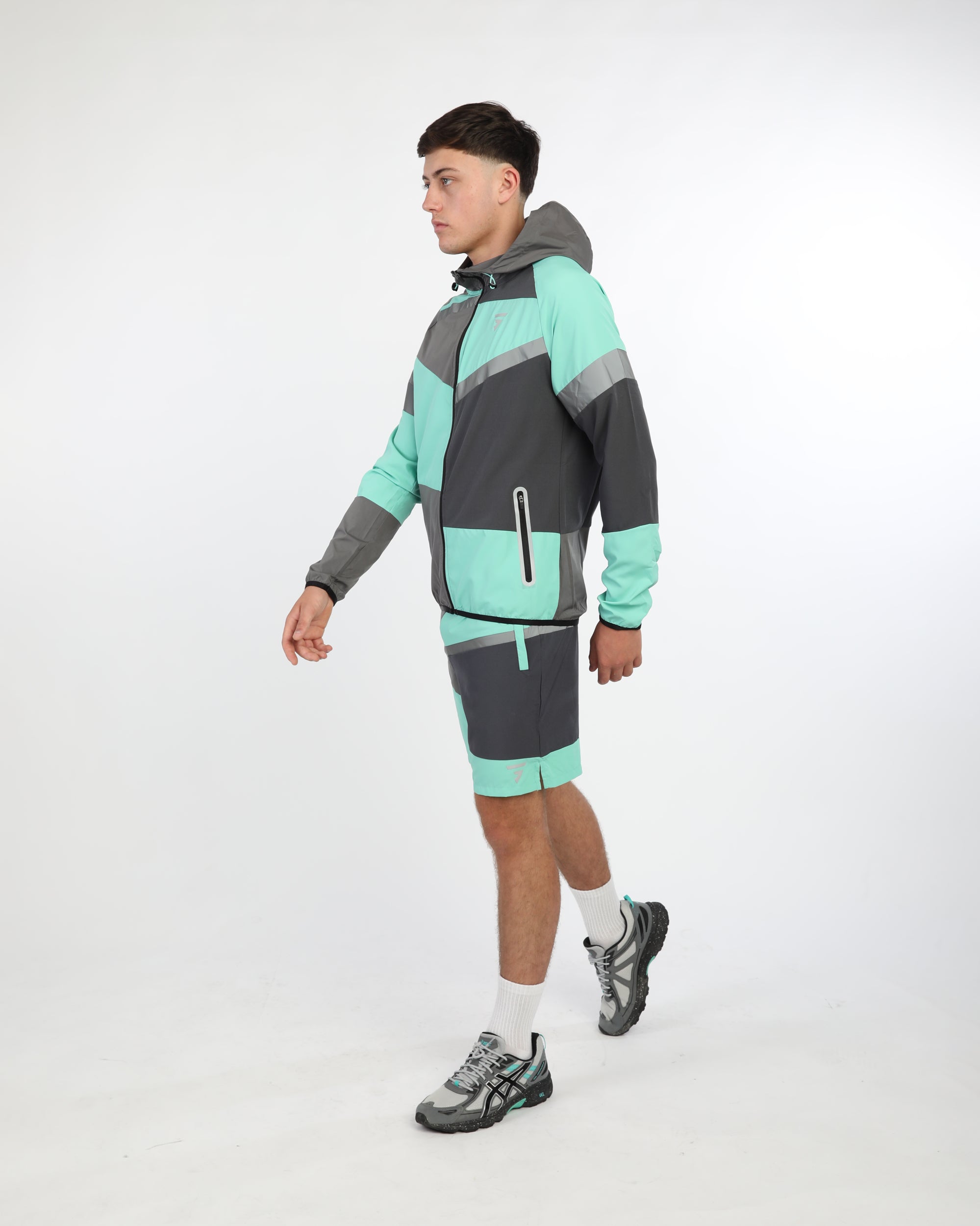 GRIID Panel Shorts - Black/Onyx/Mint