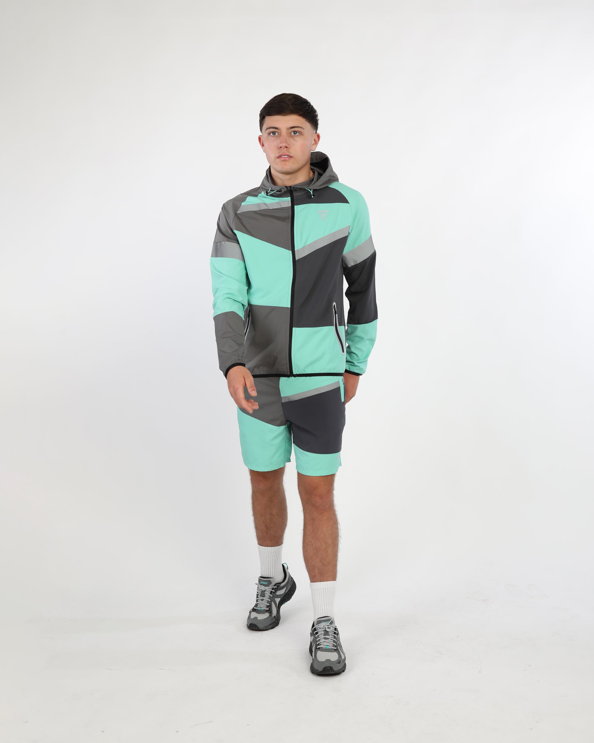 GRIID Panel Shorts - Black/Onyx/Mint