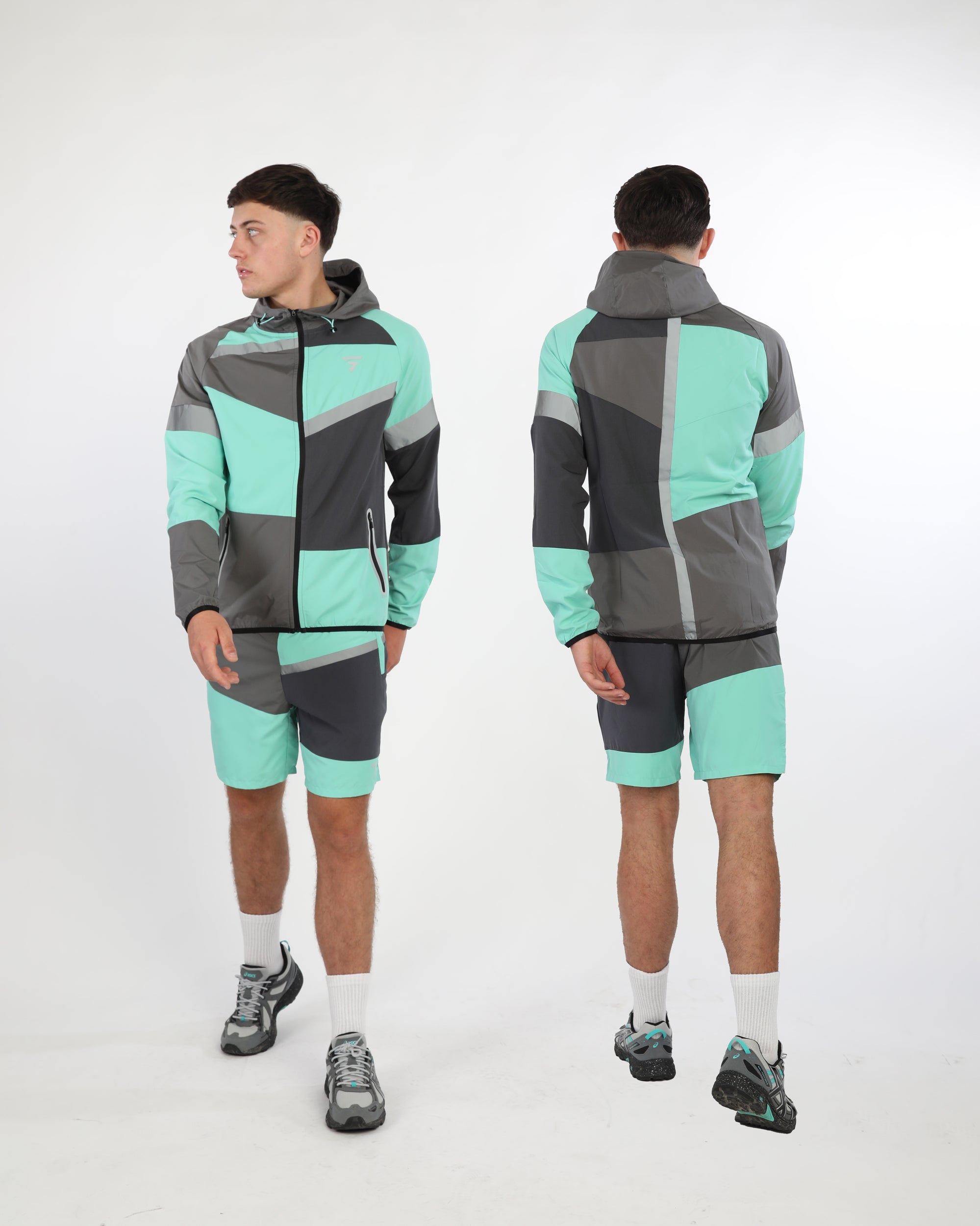 GRIID Panel Shorts - Black/Onyx/Mint
