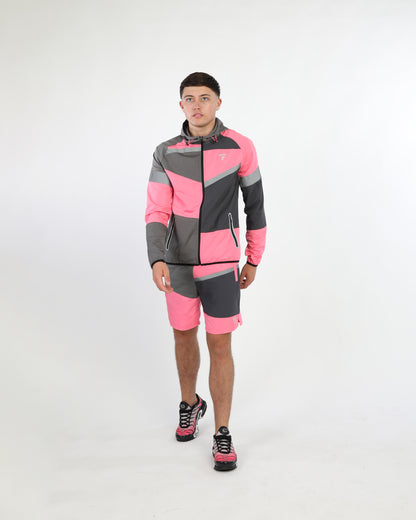 Panel Shorts - Onyx/Pink