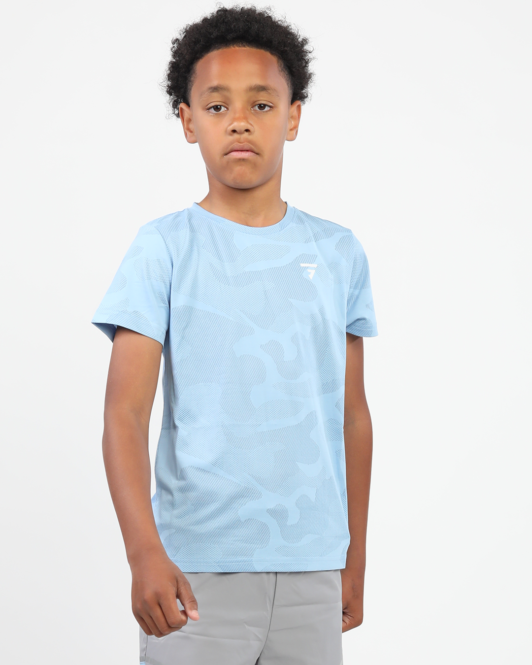 Junior Camo Tee - Blue