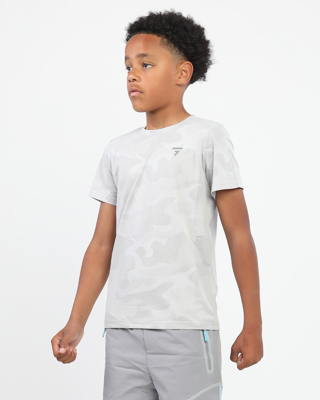 Junior Camo Tee - Grey