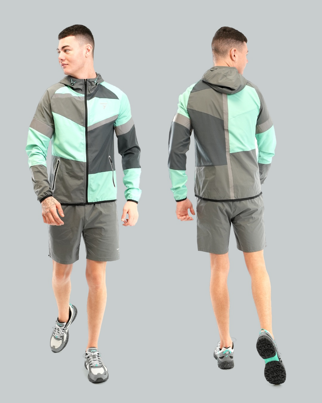 Panel Jacket - Onyx/Mint