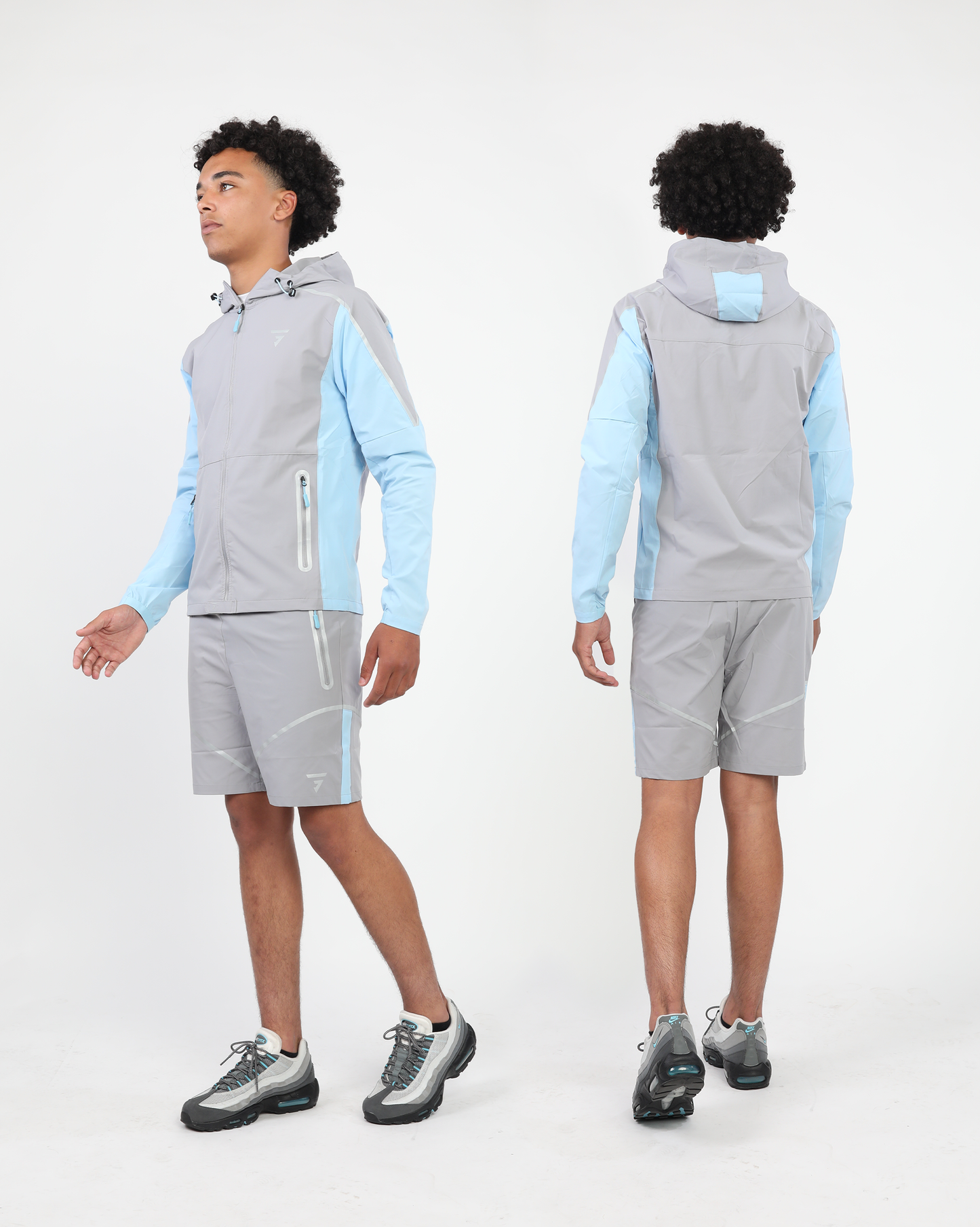 Reflect Shorts - Light Grey/Blue