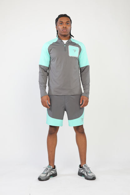 Glide Shorts - Iron Gate/Mint