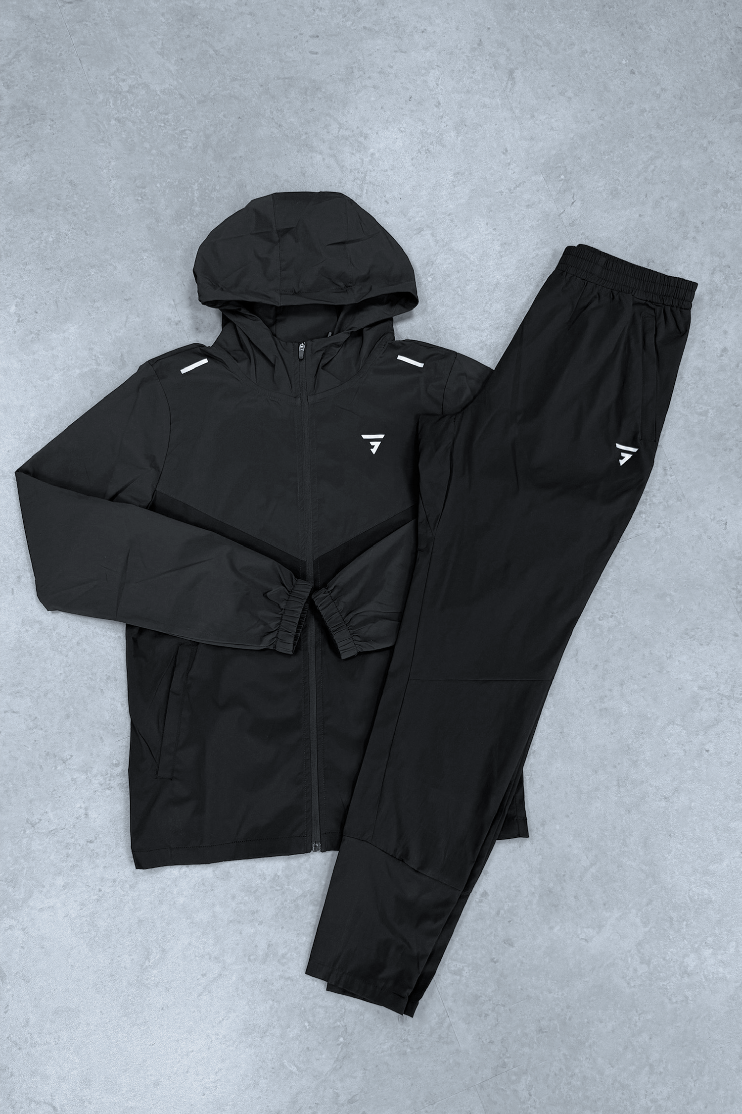 Junior Pinnacle Tracksuit - Black/Charcoal